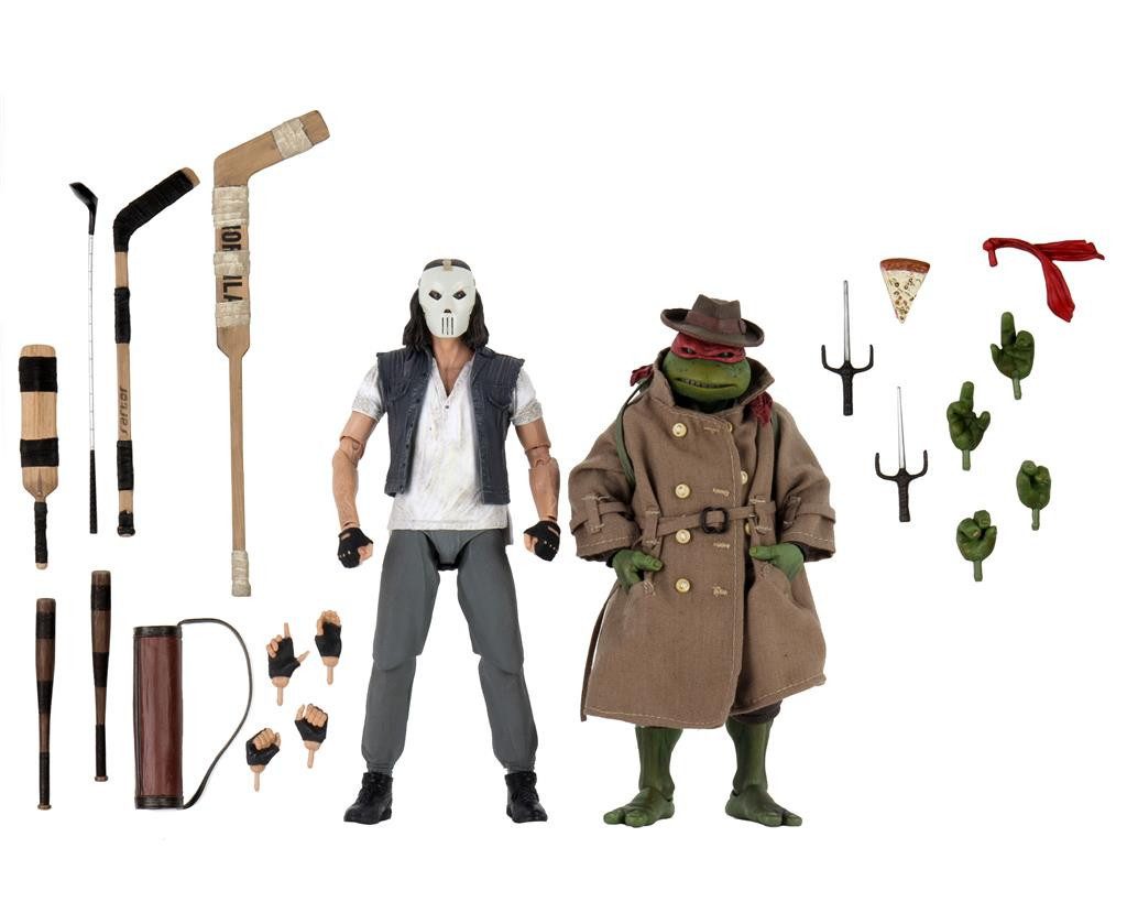 NECA Actionfigur Ninja Turtles - Casey Jones & Raphael in Disguise 2-Pack 18cm