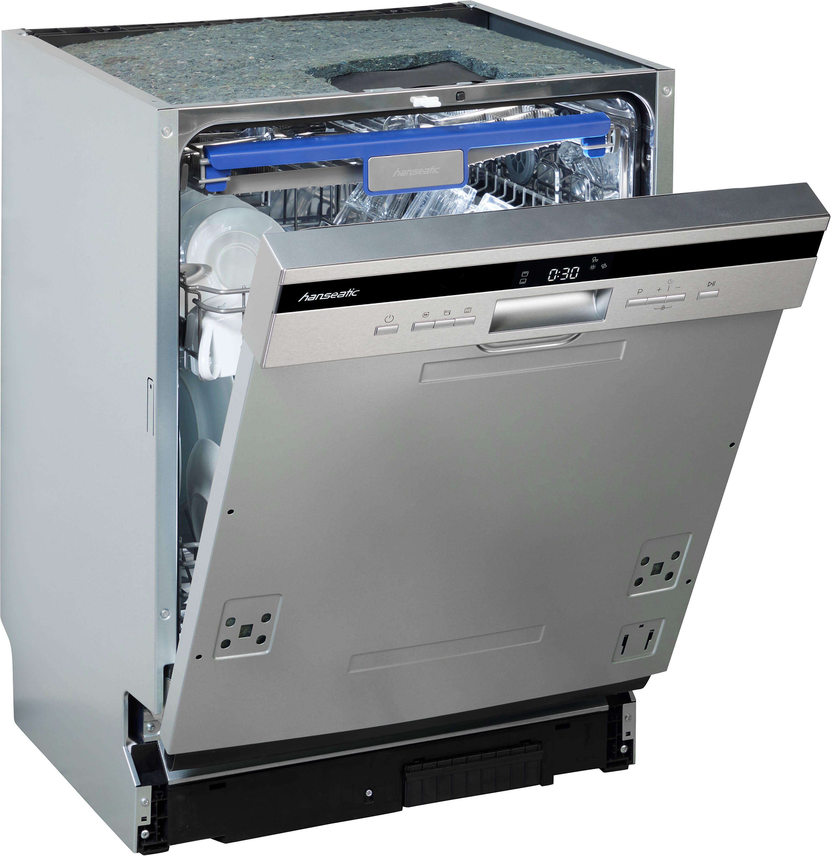 Hanseatic teilintegrierbarer Geschirrspüler HGTI6082B14U7735ES, 14 Maßgedecke. Reduzierter Preis € 299,00. Unverbindliche Preisempfehlung € 799,99