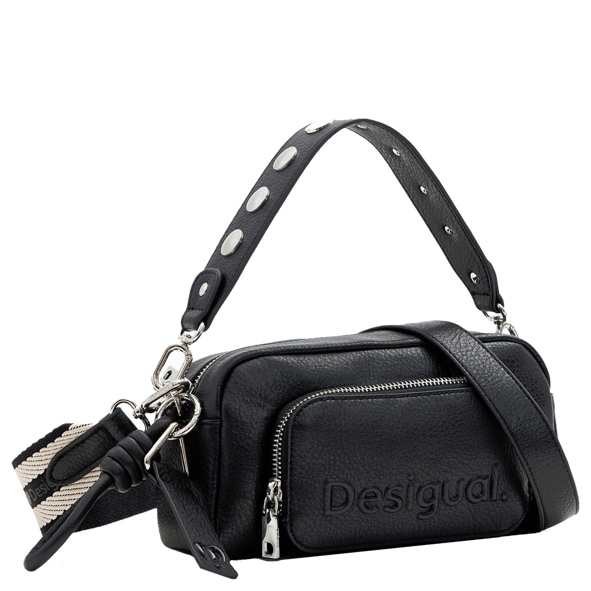 Desigual Umhängetasche Half Logo - Umhängetasche 22 cm (black)