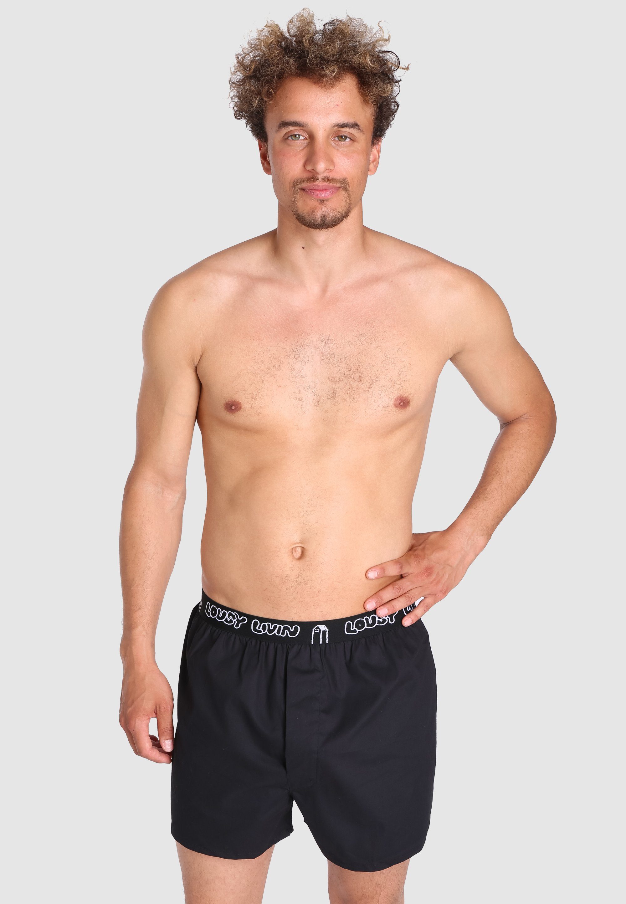 Lousy Livin Boxershorts Boxer Briefs in bequemer Passform schwarz