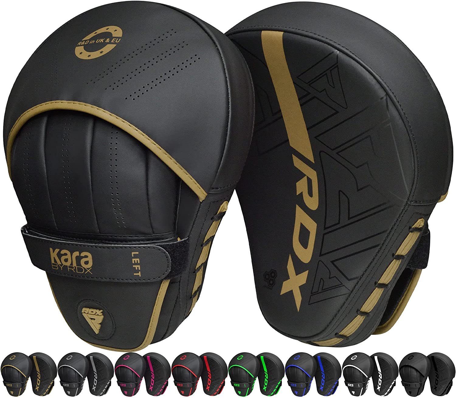 RDX Sports Pratze RDX Boxing Pads Fokus Punch Mitts Haken & Jab Kickboxing Training