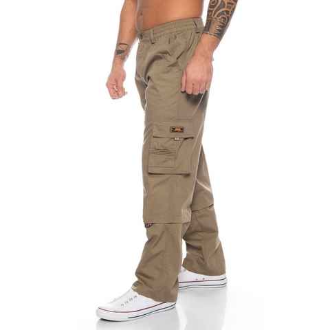 BENK Cargohose Herren Cargo Hose Cargo Pants Unifarbe Arbeitshose Cargohose Dehnbund