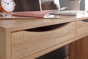 tinkaro Schreibtisch RENO Holz Büro-Tisch Sonoma Eiche