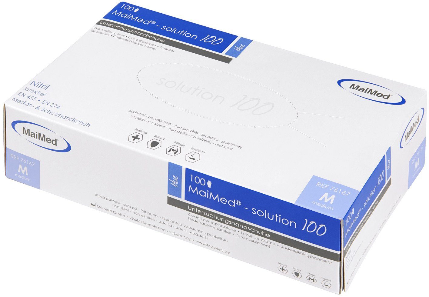 MaiMed Einweghandschuhe MaiMed Handschuhe Nitril Größe M