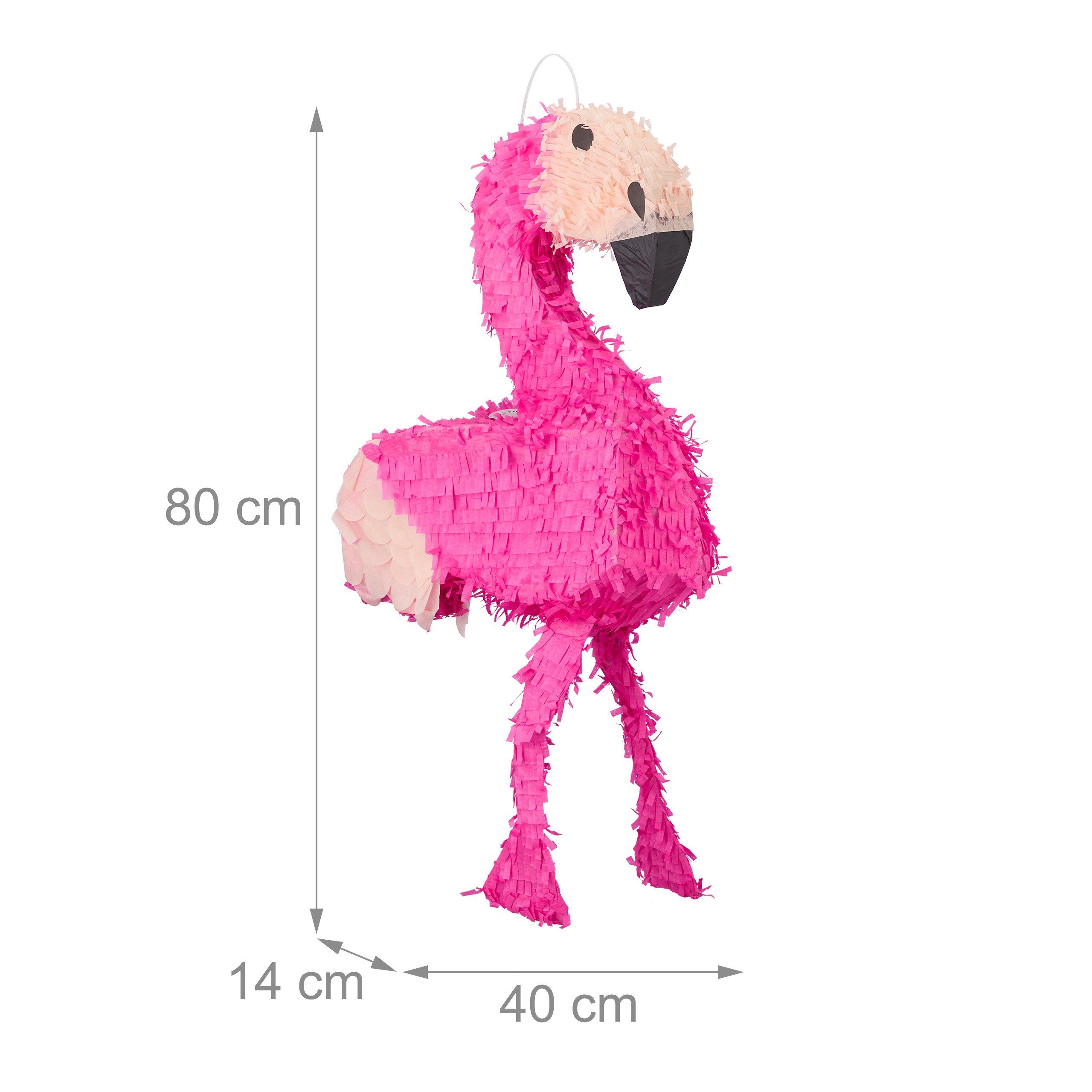 relaxdays Pinata Flamingo