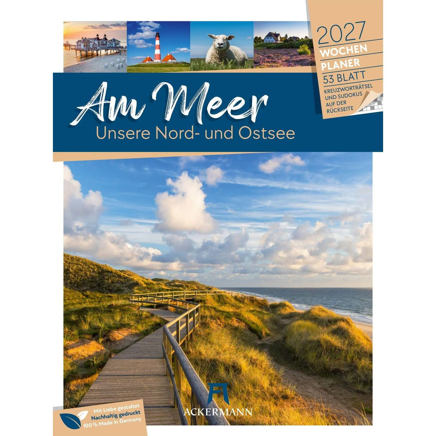Ackermann Wandkalender Am Meer Wochenplaner Kalender 2027