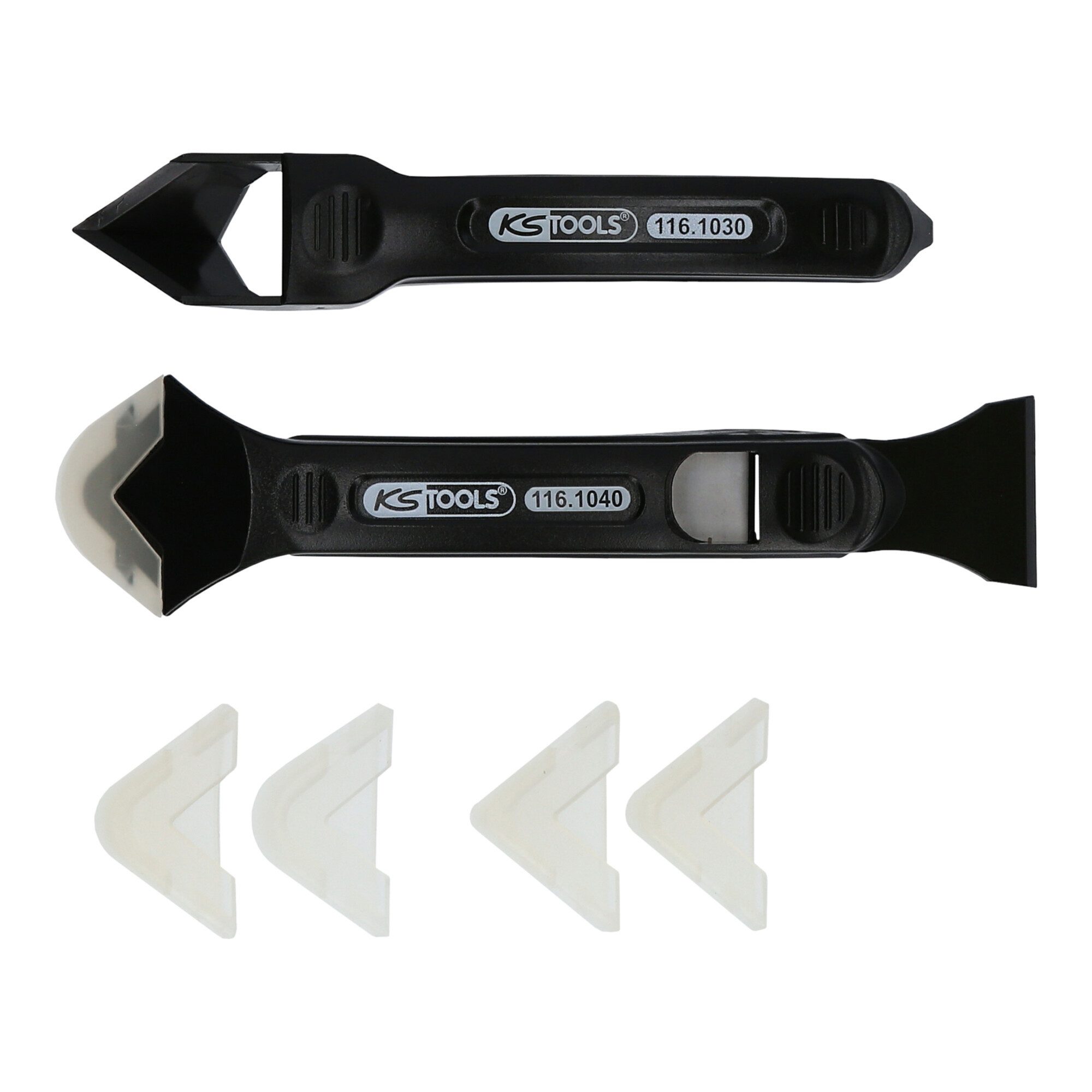KS Tools Farbschaber KS Tools FUGENFIX Silikonschaber- und Abziehersatz, 7-teilig