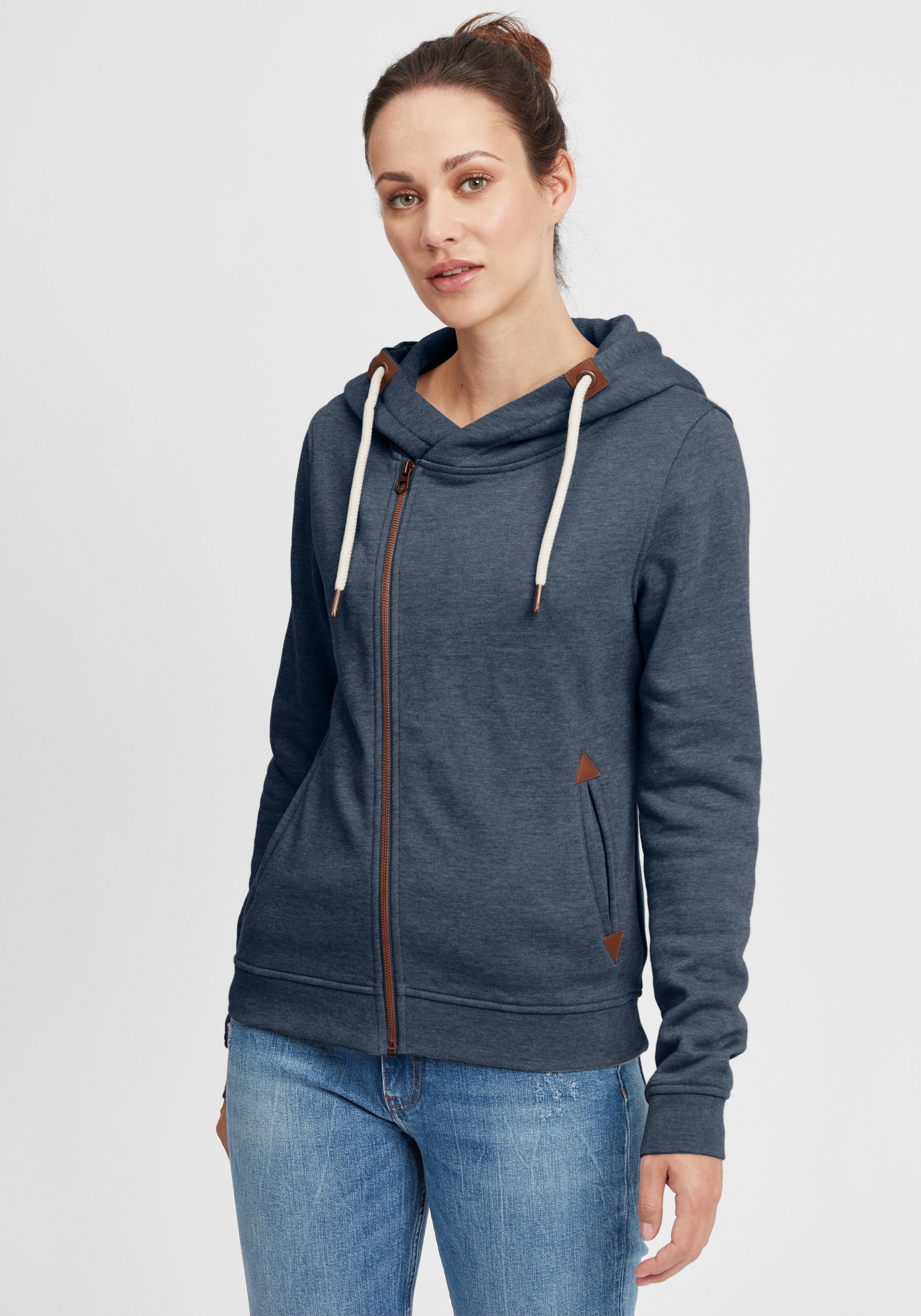 OXMO Kapuzensweatjacke OXVicky Sweat Zip-Hoodie INS BL MEL (7989915)