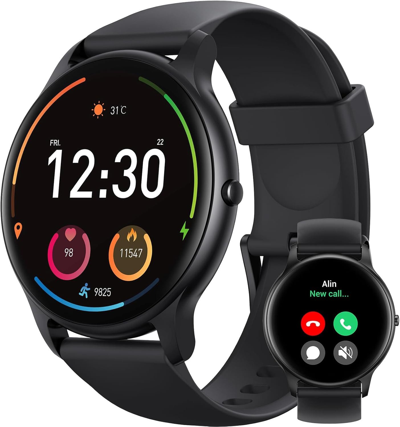 Herren"s Bluetooth Anrufe; mit 100+ Sportmodi & IP68 Schutz Smartwatch