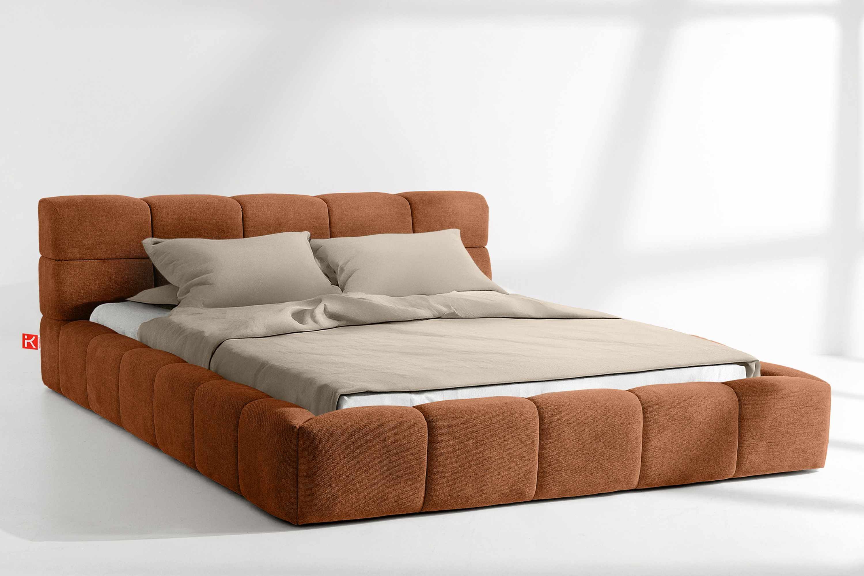 KONSIMO® Polsterbett Doppelbett AERI mit Stauraum, günstig online kaufen