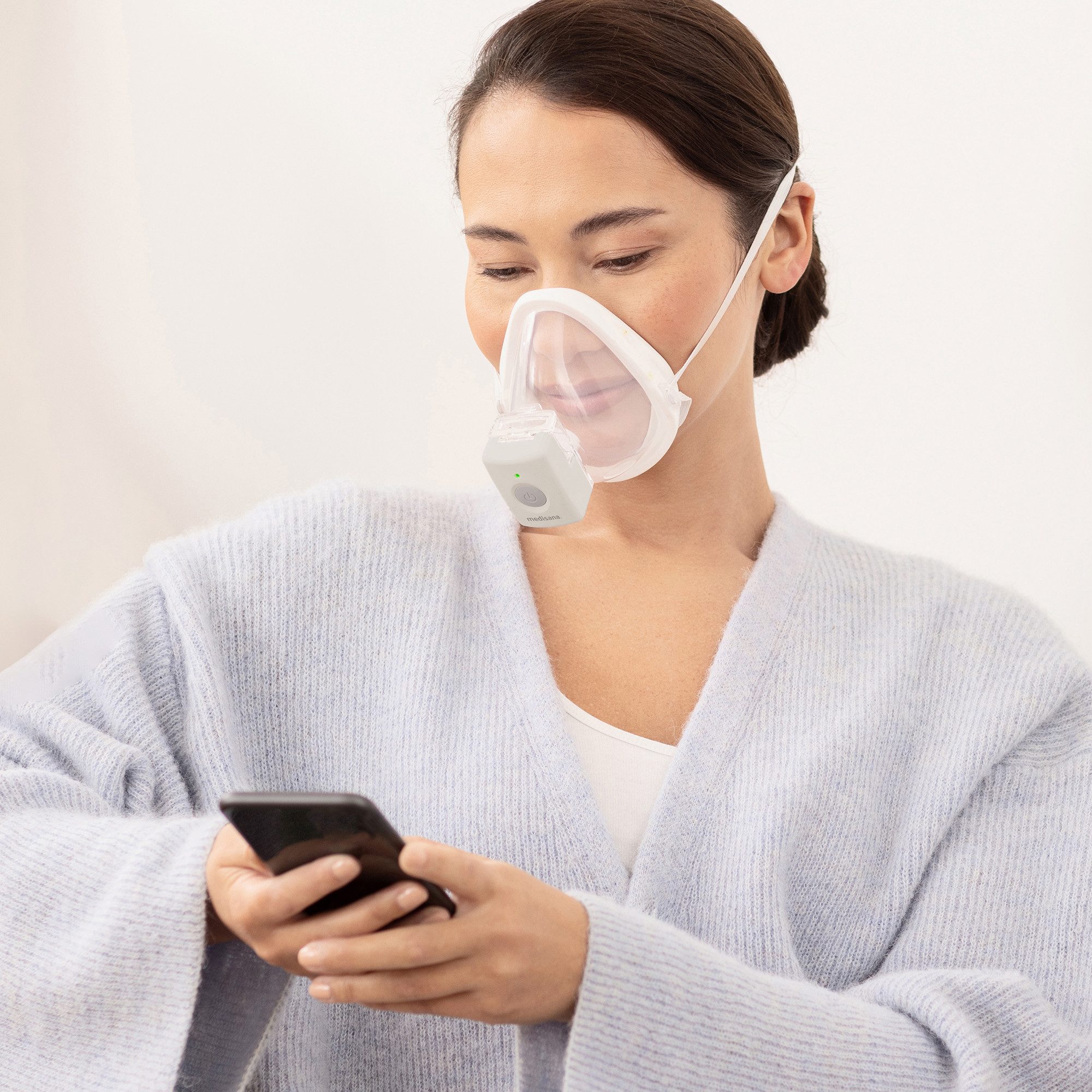medisana Inhalationsgerät IN 705, freihändig, Vibrating-Mesh-Technologie, zertifiziert, für Atemwege