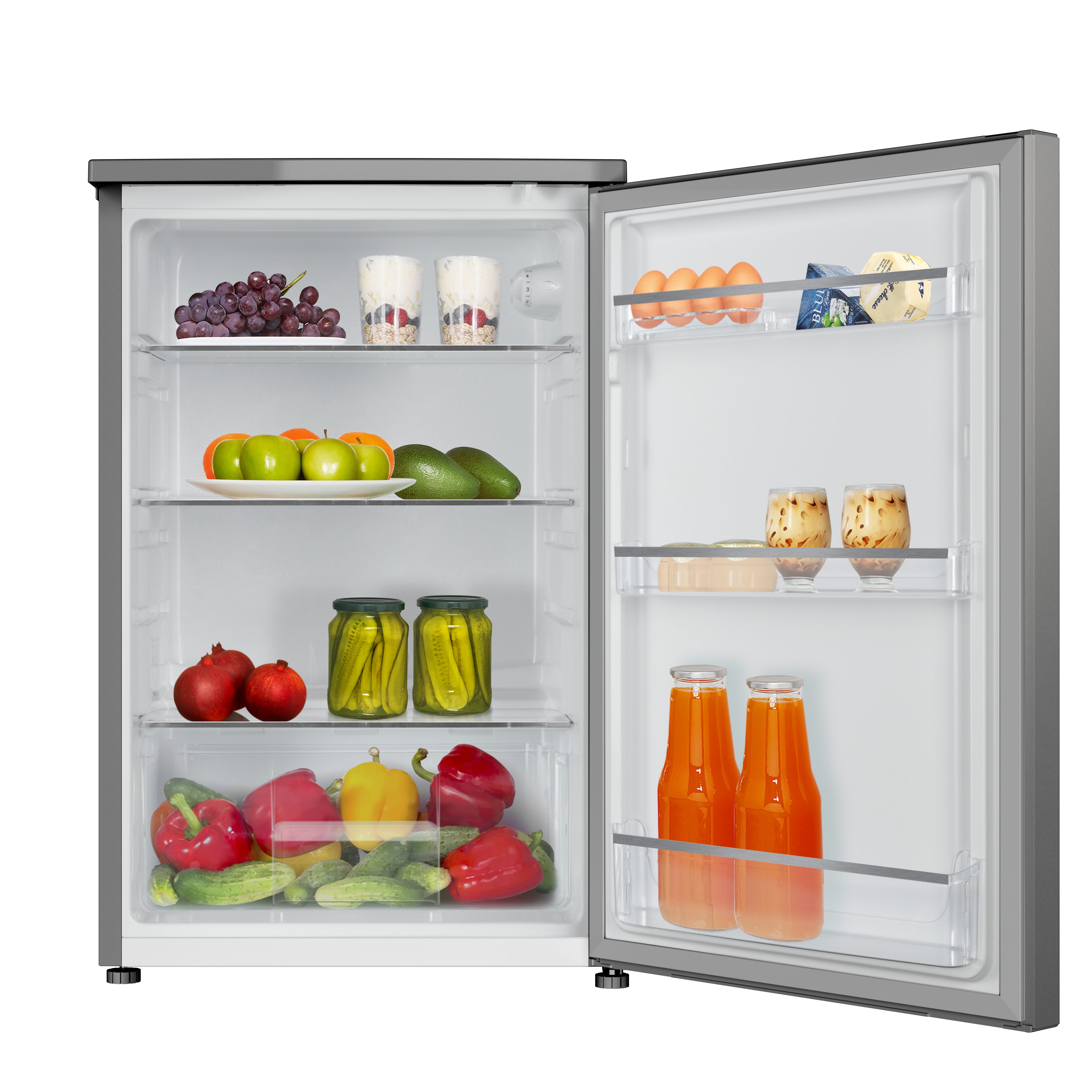 Amica Vollraumkühlschrank VKS 351 125 E, 85 cm hoch, 55 cm breit, Eleganter Kompaktkühlschrank mit flexiblem Stauraumkonzept