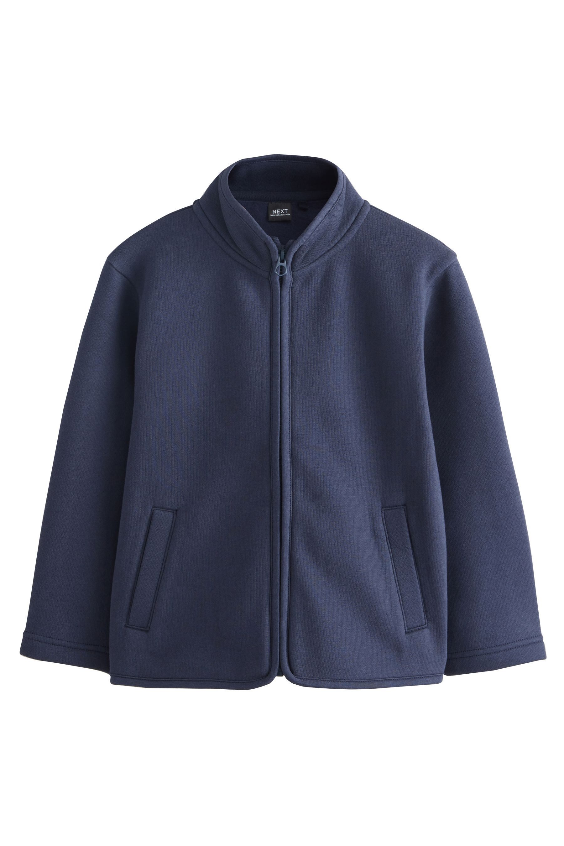 Next Sweater Sweatjacke mit Reißverschluss und Taschen (1-tlg)