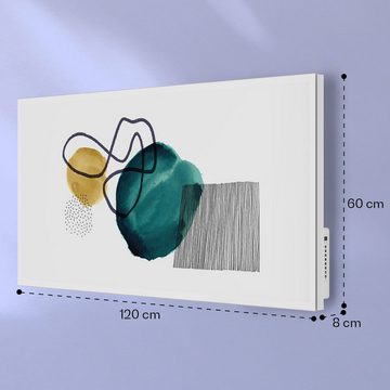 Klarstein Heizkörper Mojave 1000 smart 2-in-1 Heizgerät, elektrischer Infrarot Heizung mit Thermostat Wärmestrahlung