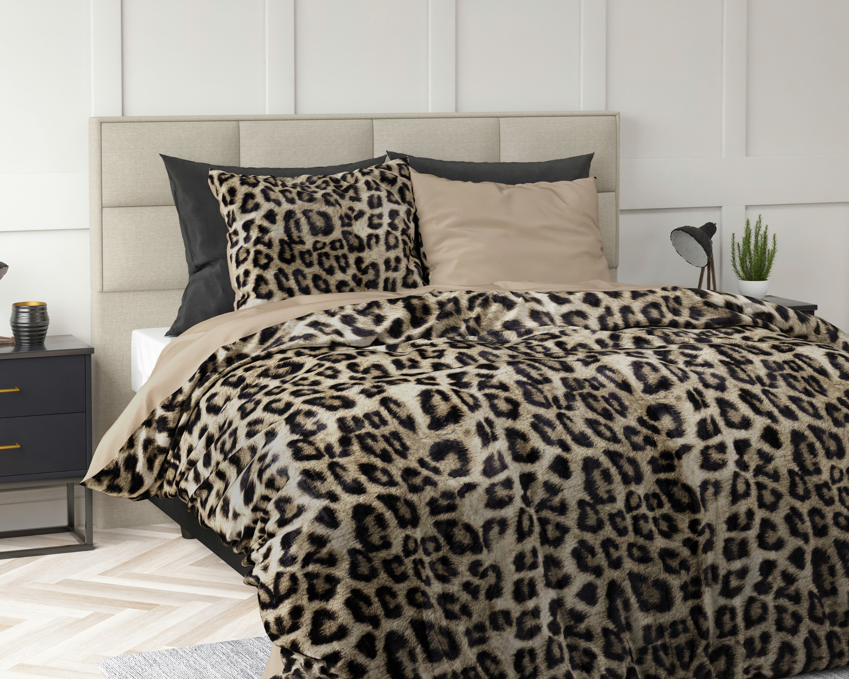 Sitheim-Europe Bettwäsche Tiger Samt Bettwäsche-Set Bettbezug günstig online kaufen