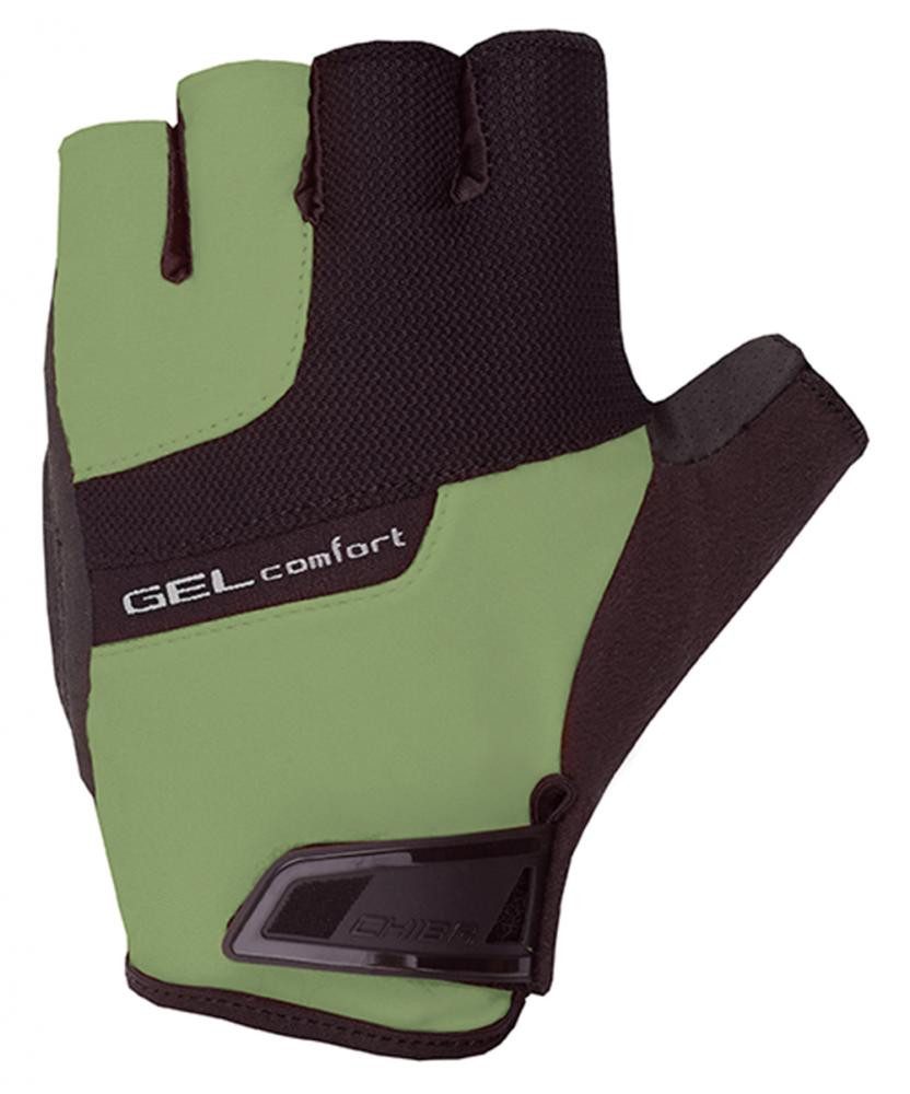 Fahrradhandschuhe CHIBA Gel Comfort - Radhandschuhe olive, Gr L, atmungsaktiv mit Gelpol