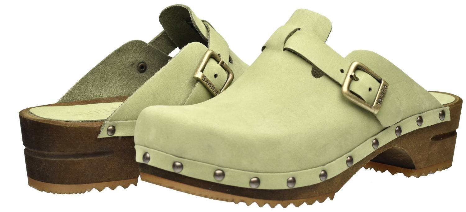 Sanita Sanita Wood Kristel Green Clog günstig online kaufen
