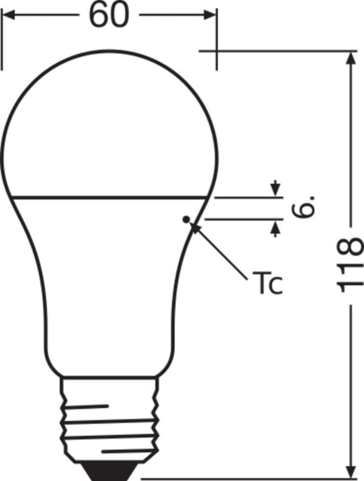 Ledvance Spezialleuchtmittel Ledvance LED-Lampe E27 CLAS A 13W865FR E27