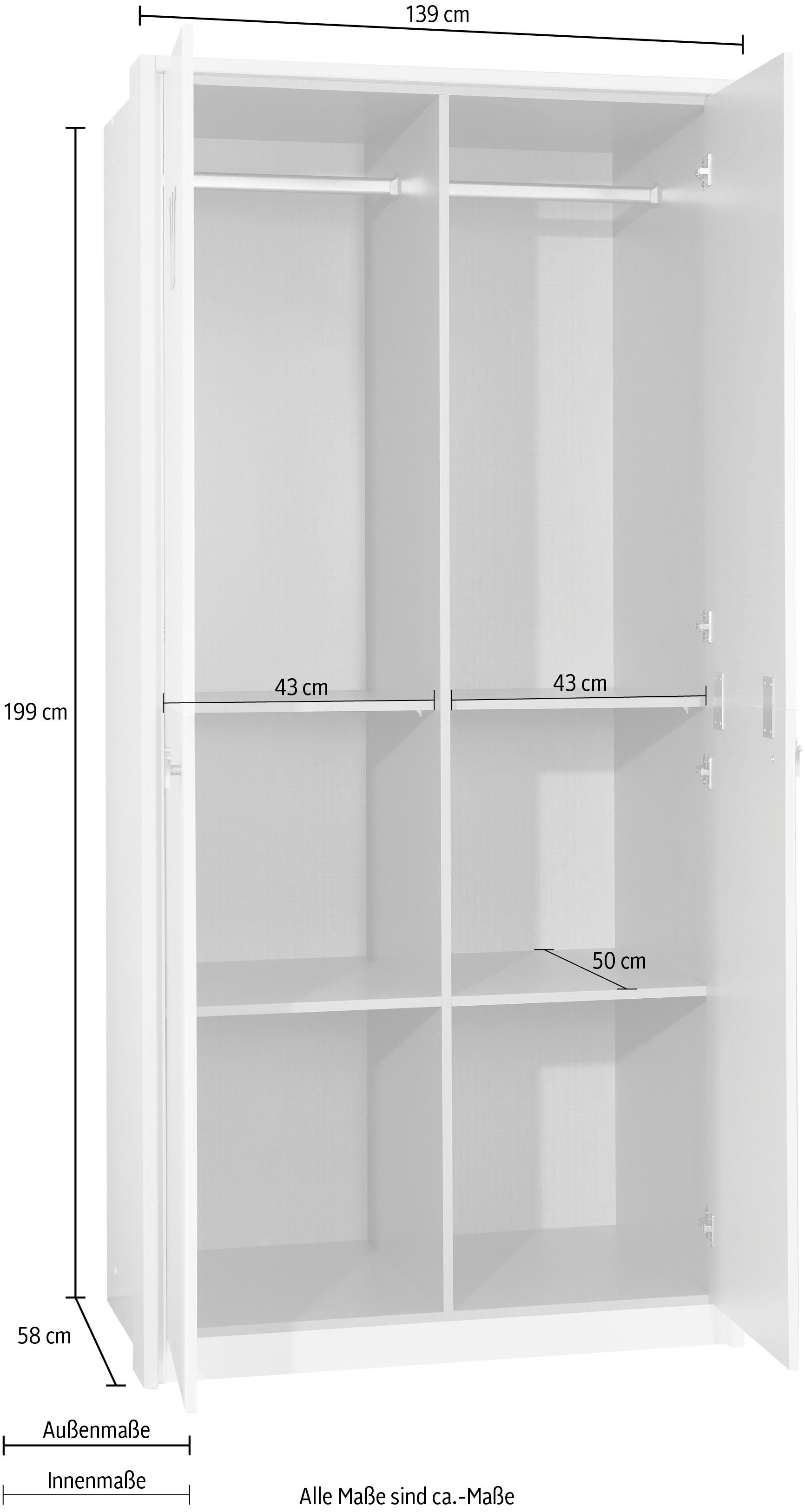 Drehtürenschrank Cindy2 Wimex