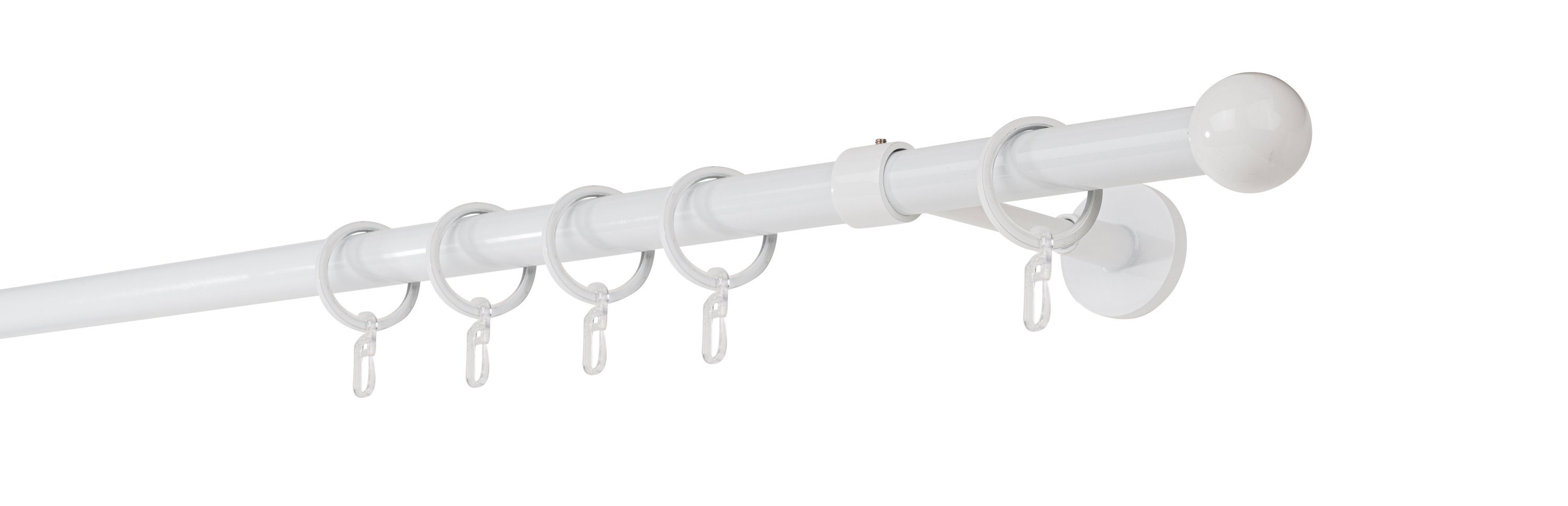 ondeco Gardinenstange Rundrohr Wandabstand 14cm Ball, günstig online kaufen