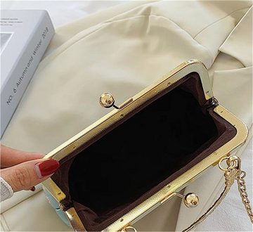 Rouemi Abendtasche Damen-Bankett-Tasche, bestickte Handtasche, hochwertige Kettentasche