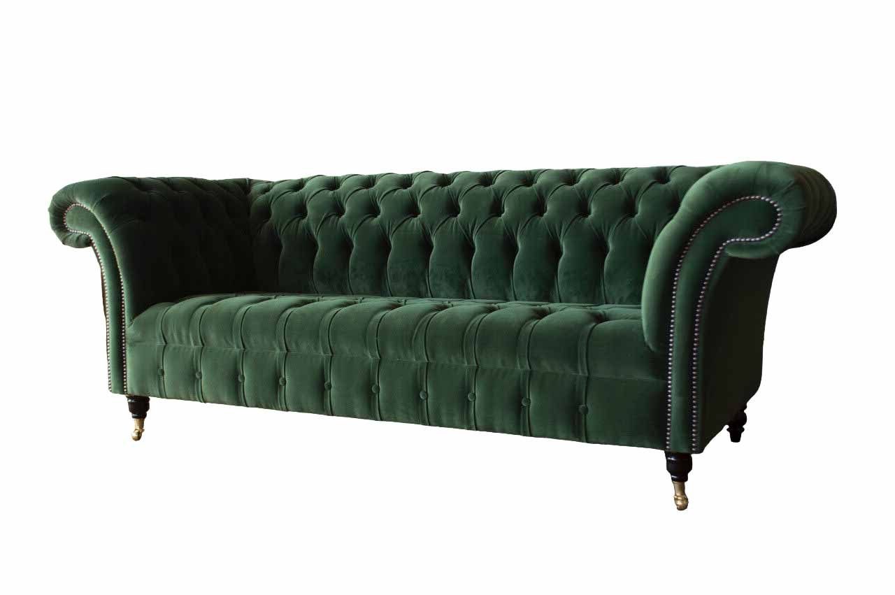 JVmoebel Chesterfield-Sofa, Sofa Dreisitzer Wohnzimmer Klassisch Chesterfield Sofas Couch
