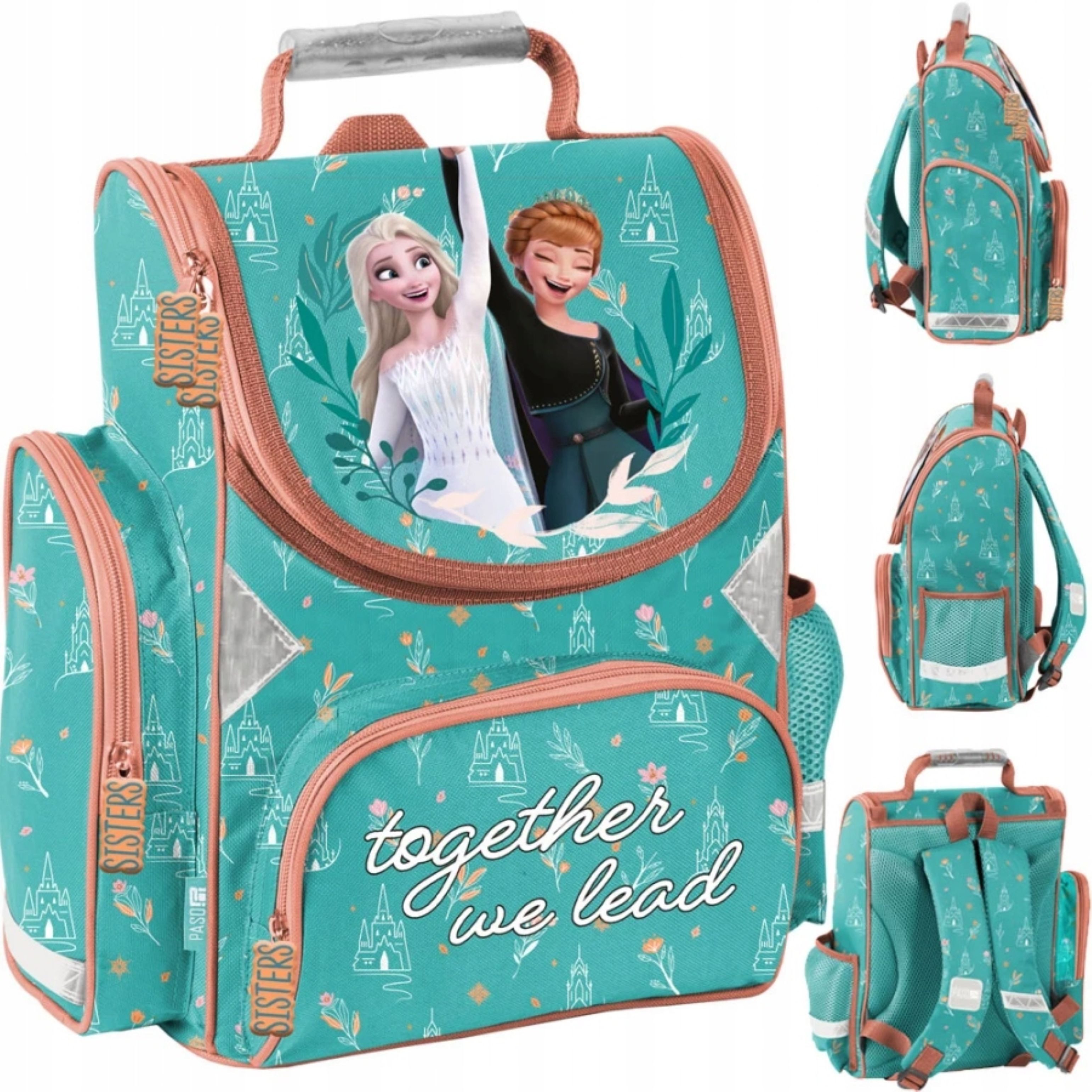 PASO Schulranzen Schulranzen Disney Frozen Elsa & Anna für Mädchen, 36x28x15 cm