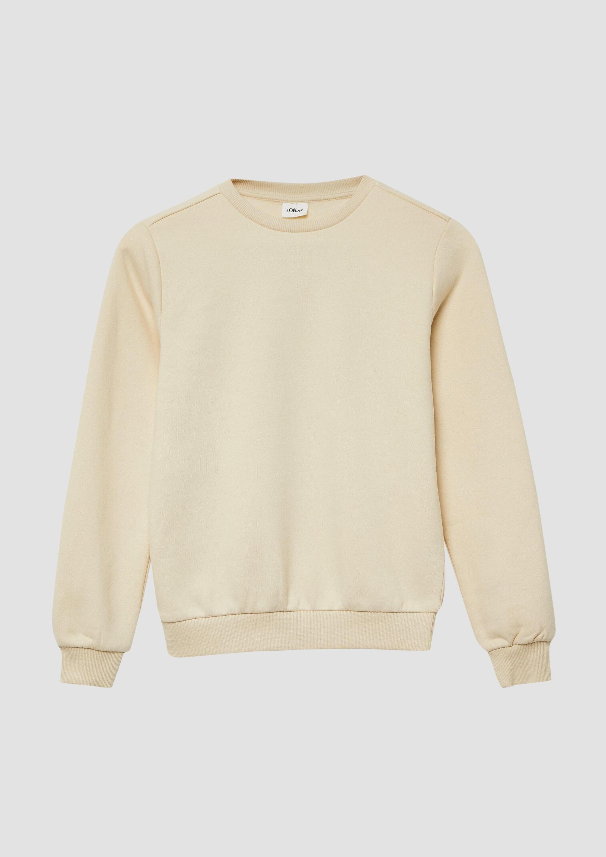 s.Oliver Sweatshirt Sweatshirt Kuscheliges Sweatshirt mit großem Rückenprin günstig online kaufen