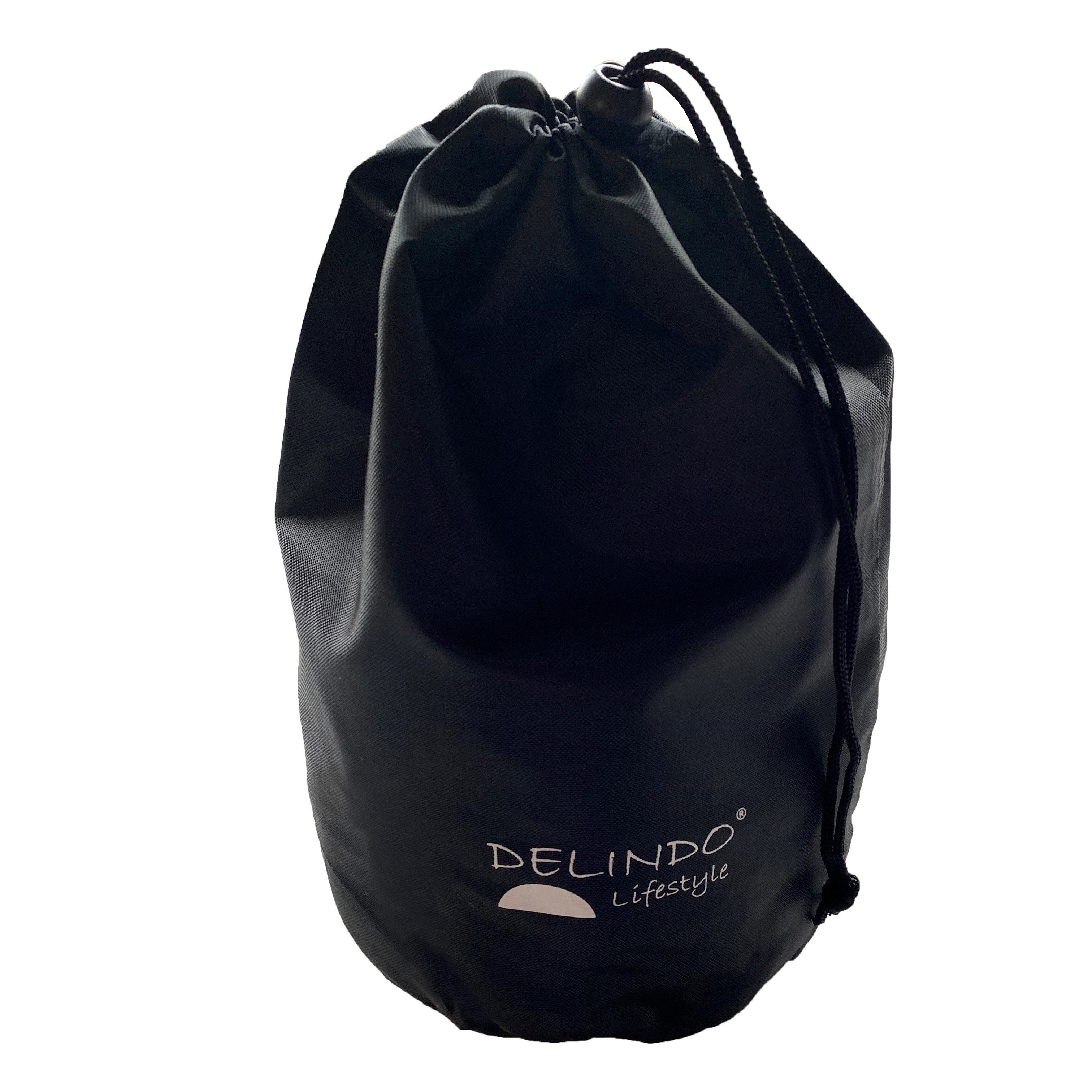 Delindo Lifestyle Nackenhörnchen Kinder, Nackenkissen im Plüsch-Design, 1-tlg., Reisekissen für Auto und Flugzeug, inkl. Reisebeutel