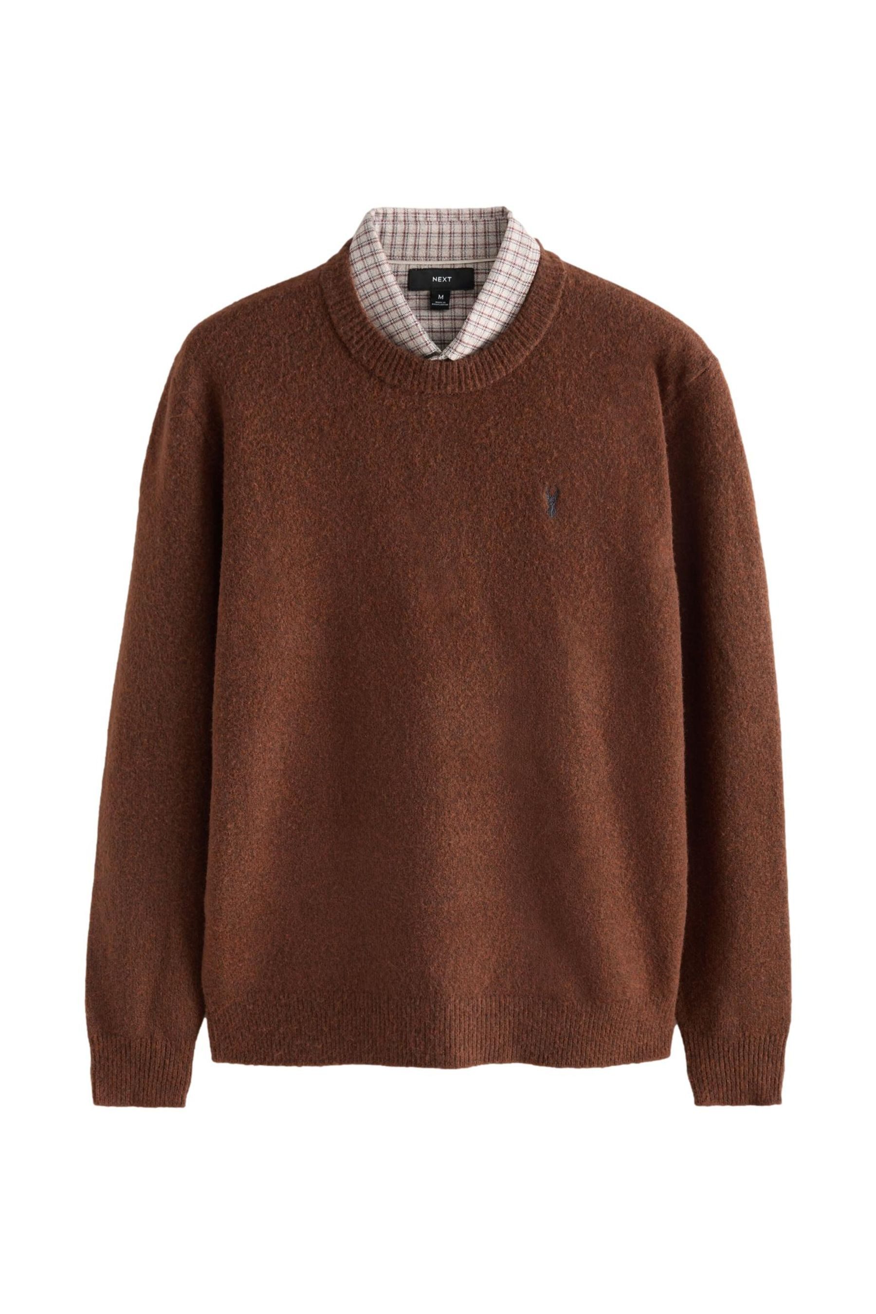 Next 2-in-1-Pullover Regular Fit Pullover mit eingenähtem Kragen (1-tlg) günstig online kaufen