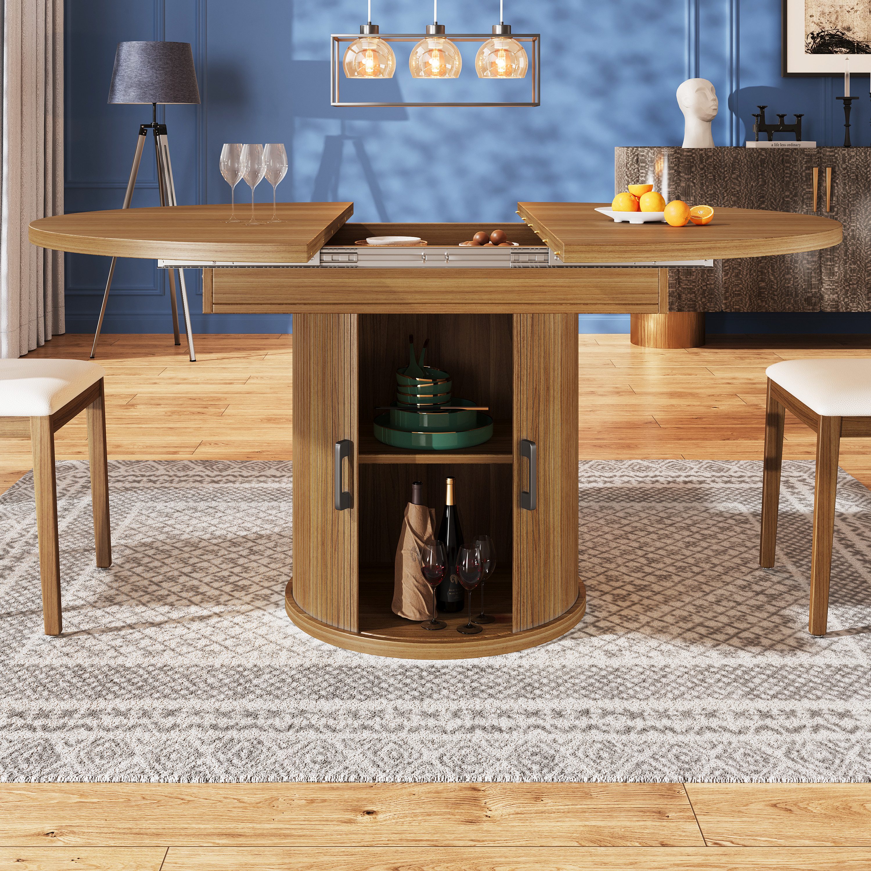 KLAM HOME Esstisch Esstisch ausziehbar, Esszimmertisch, günstig online kaufen