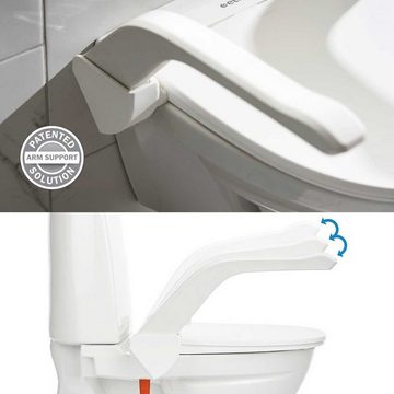 ETAC Toilettensitzerhöhung My-Loo Toilettensitzerhöhung, fest mit Armlehnen, 2 cm