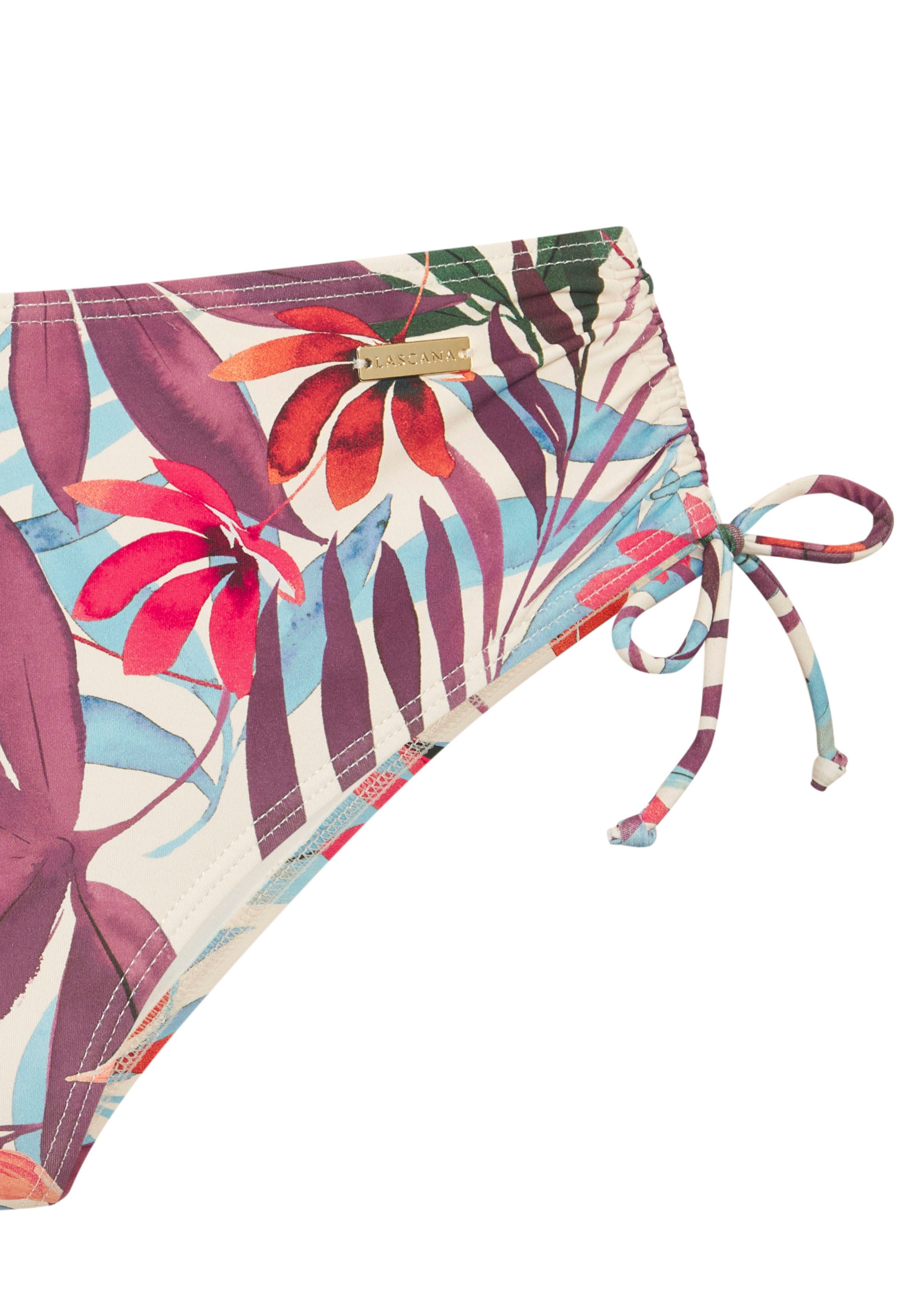 LASCANA Bikini-Hose Imani mit sommerlichem Blätterprint günstig online kaufen