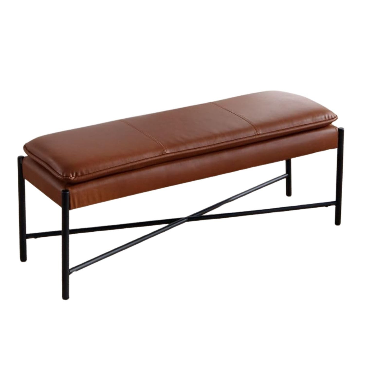 WAHSON OFFICE CHAIRS Sitzbank Gepolsterte Sitzbank aus Leinen–Ottoman für Wohnzimmer,Eingang,Flur..