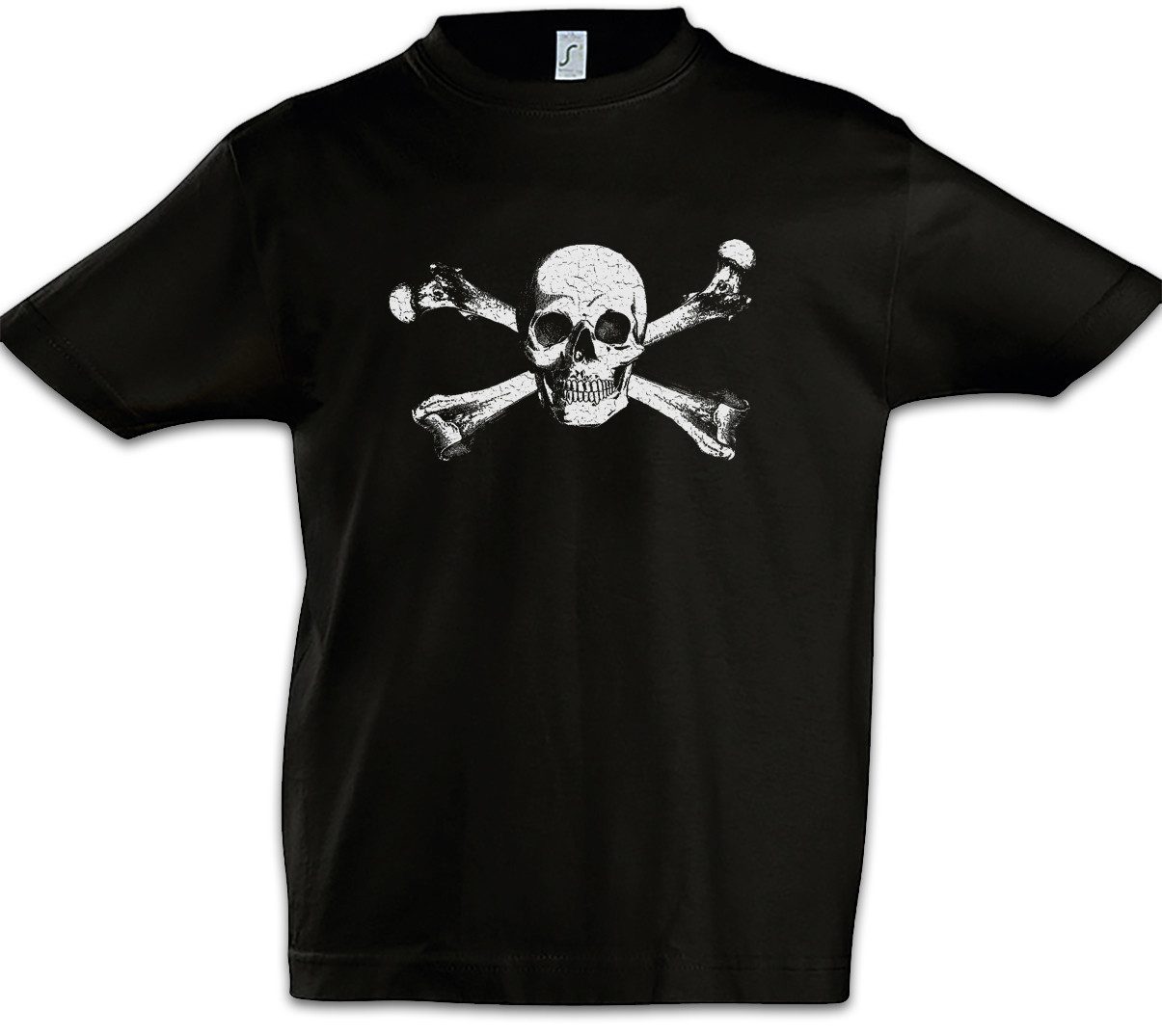 Print-Shirt Skull & Crossbones Kinder T-Shirt Skull Skulls Jolly Schädel Knochen
