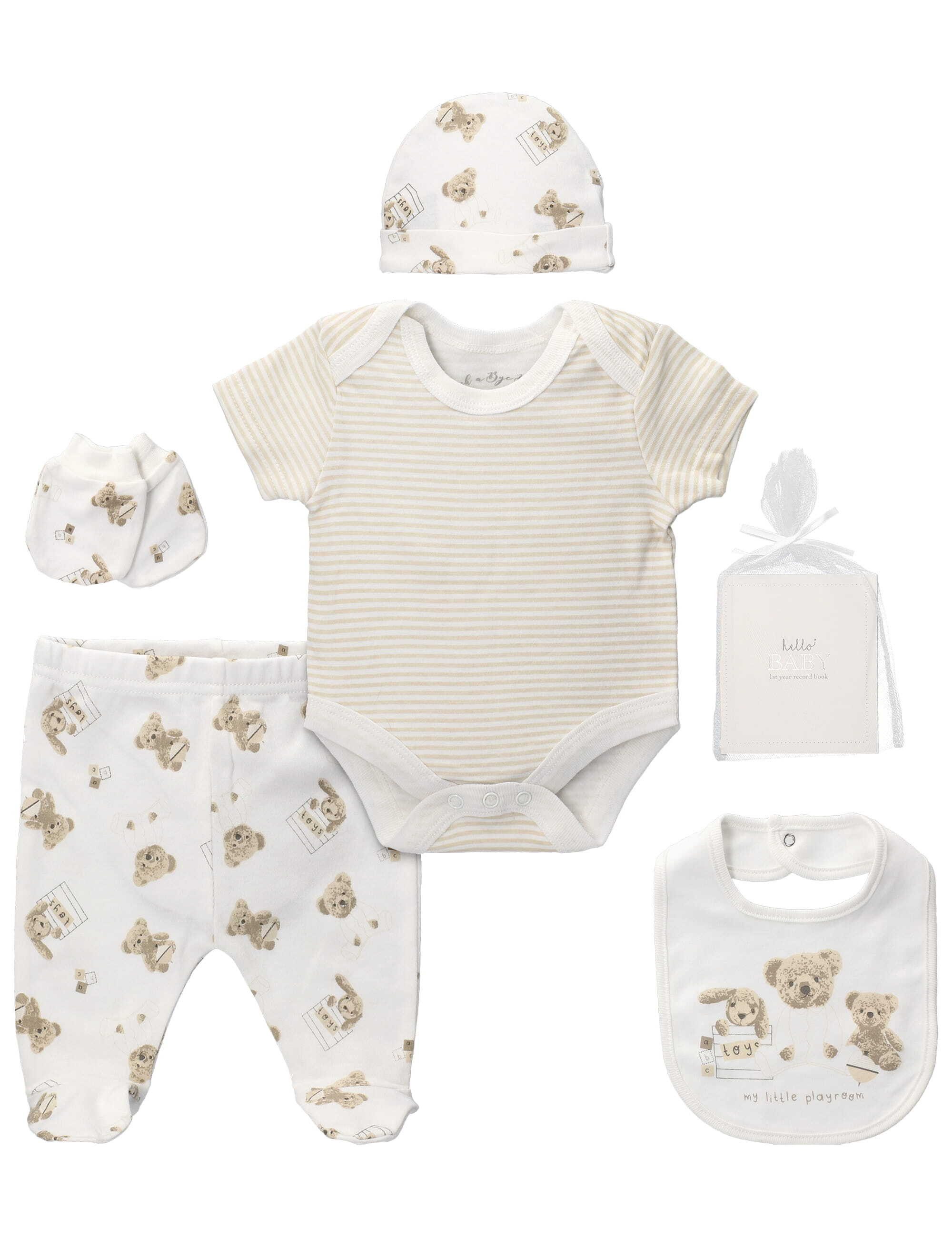 Rock a Bye Baby Boutique Erstausstattungspaket Set Teddybär (Set, 1-tlg., 6 Teile)
