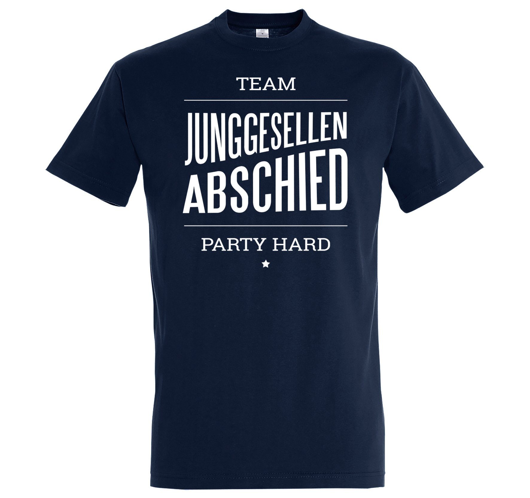 Youth Designz T-Shirt TEAM JUNGGESELLEN ABSCHIED PARTY HARD Herren Shirt im Fun-Look Navy