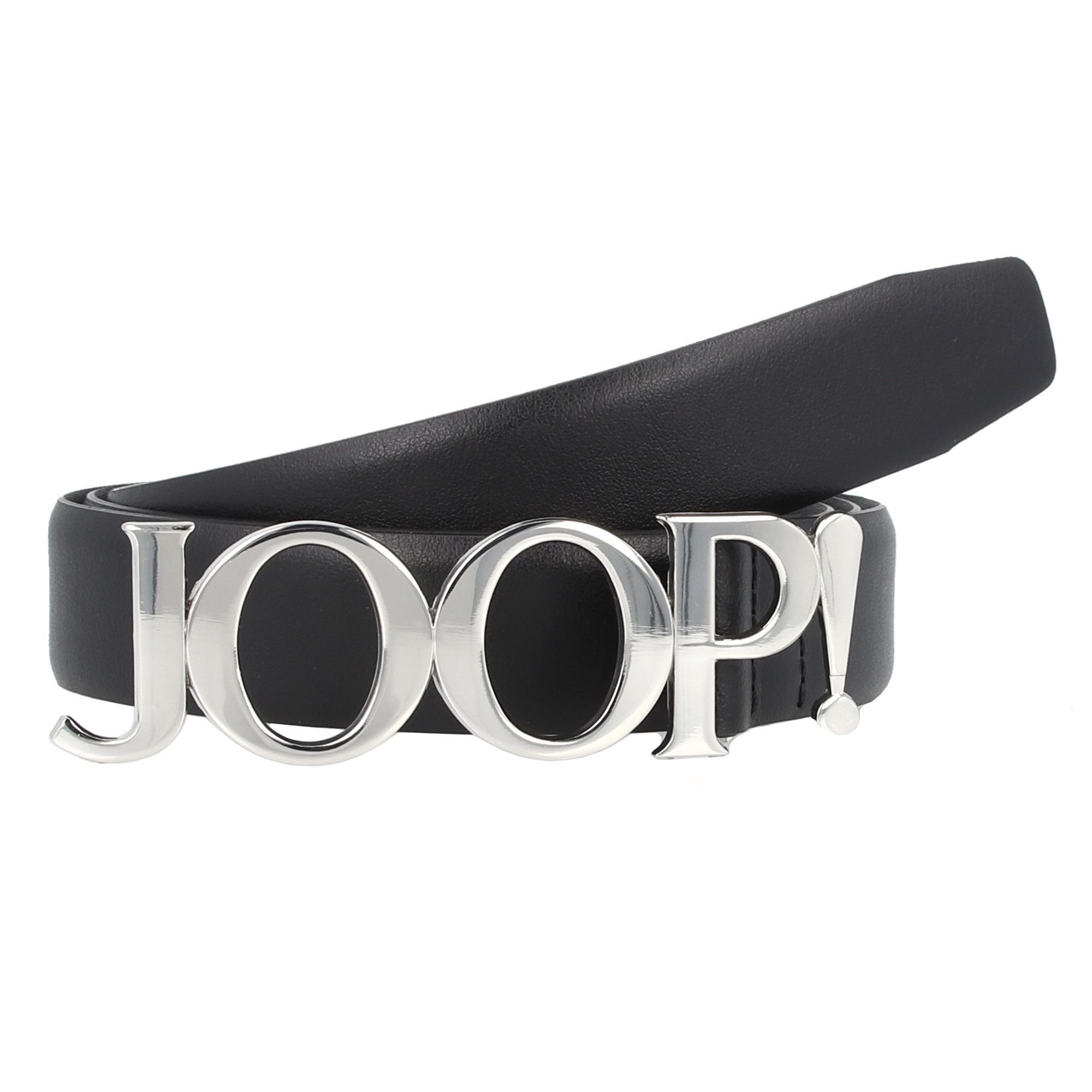 Koppelverschluss Ledergürtel black-silver Joop!