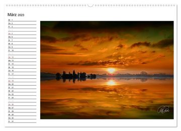 CALVENDO Wandkalender Am Steinhuder Meer / Geburtstagskalender (Premium, hochwertiger DIN A2 Wandkalender 2023, Kunstdruck in Hochglanz)