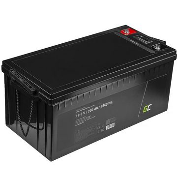 Green Cell LiFePO4 2560Wh Akku Battery Lithium-Eisen-Phosphat-Akku Batterie, (12.8 V), Kapazität 200Ah, Spannung 12,8V, Spitzenentladestrom 150A