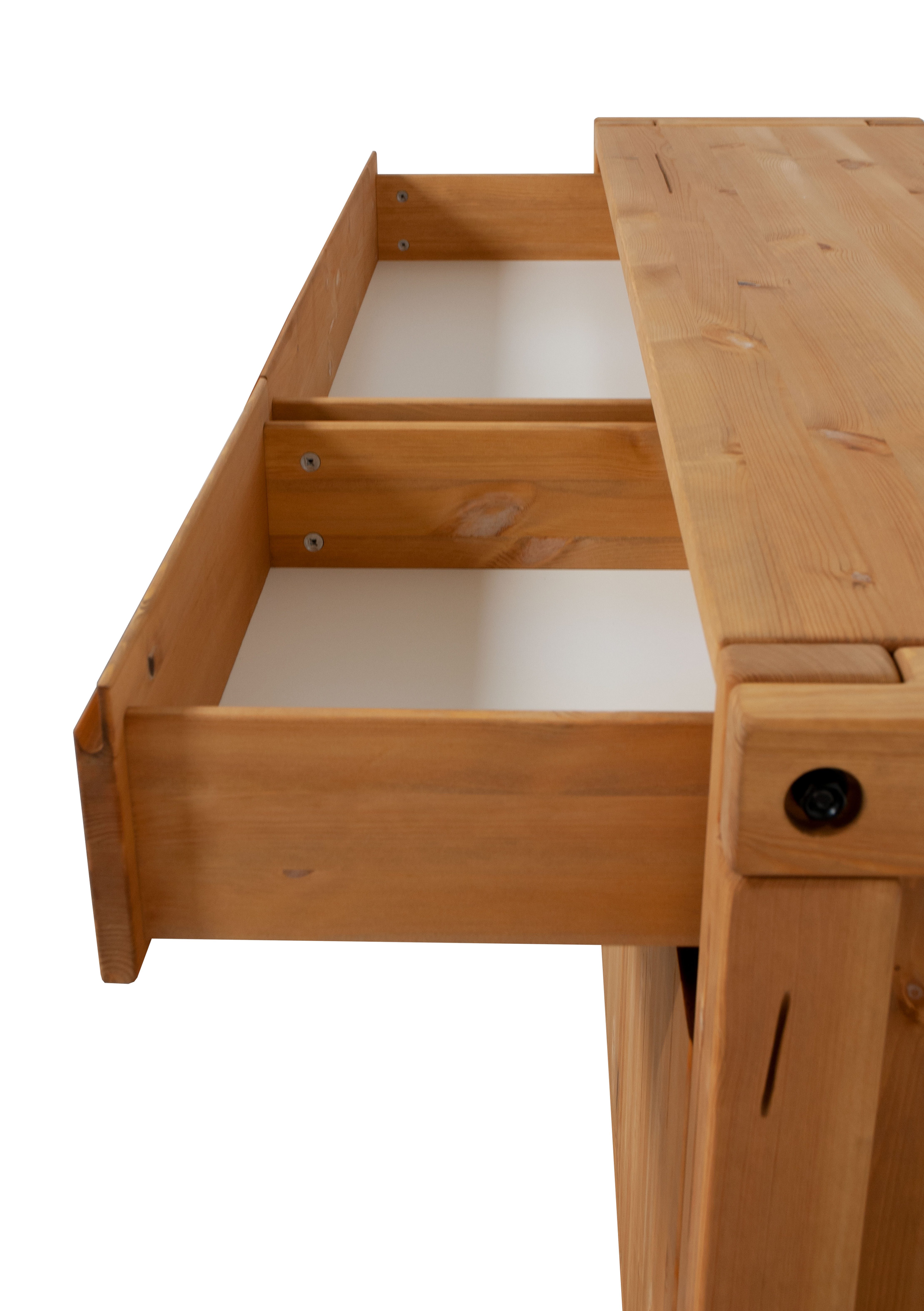 Woodroom Kommode Thun (Maße: 175 × 88 × 44 cm), Sideboard, Anrichte, massive Kiefer eichefarbig honig gebeizt & geölt – Bild 4 von 5