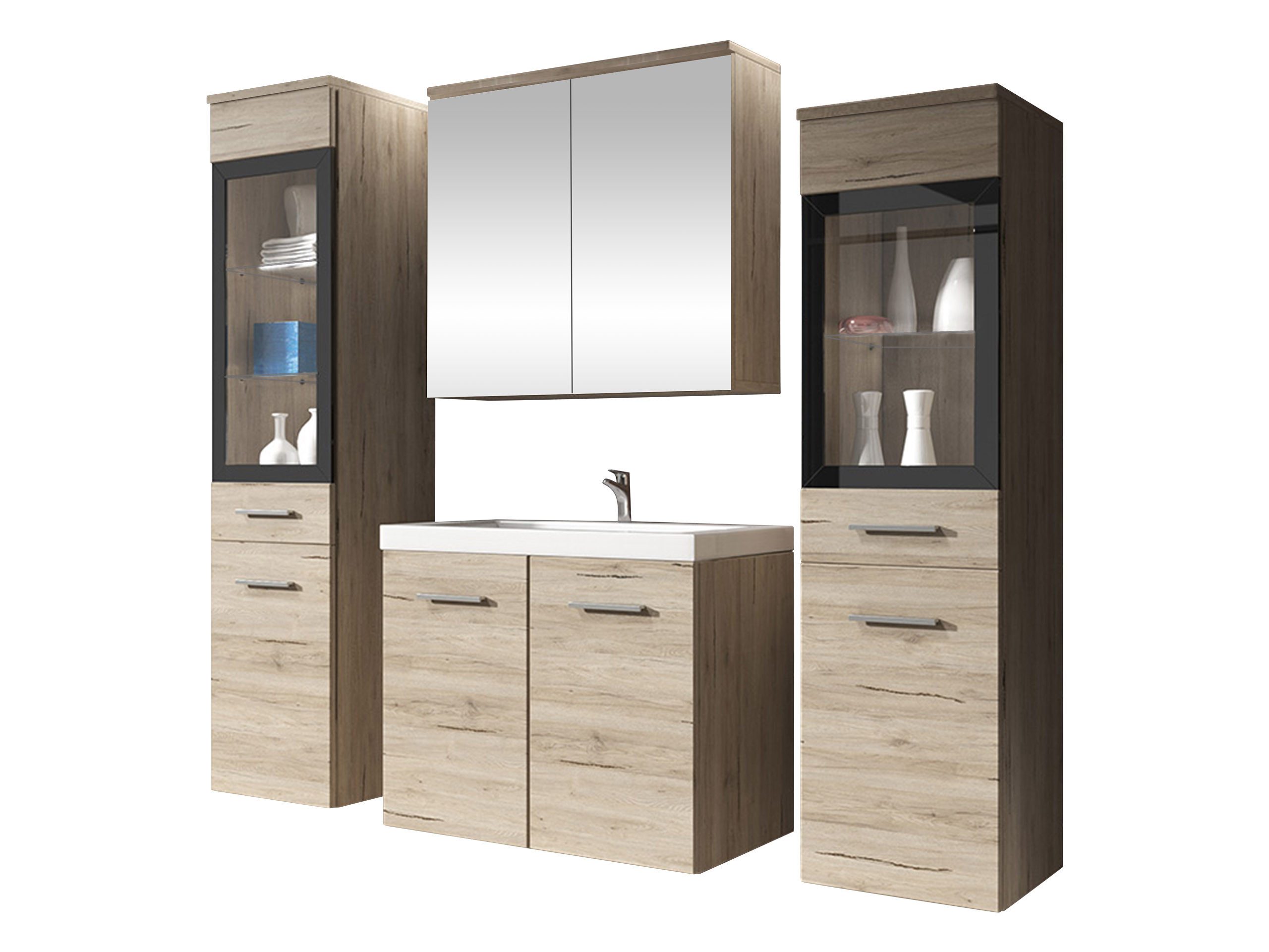 MIRJAN24 Badmöbel-Set Madrit II, (5er-Set, Waschbeckenschrank, günstig online kaufen