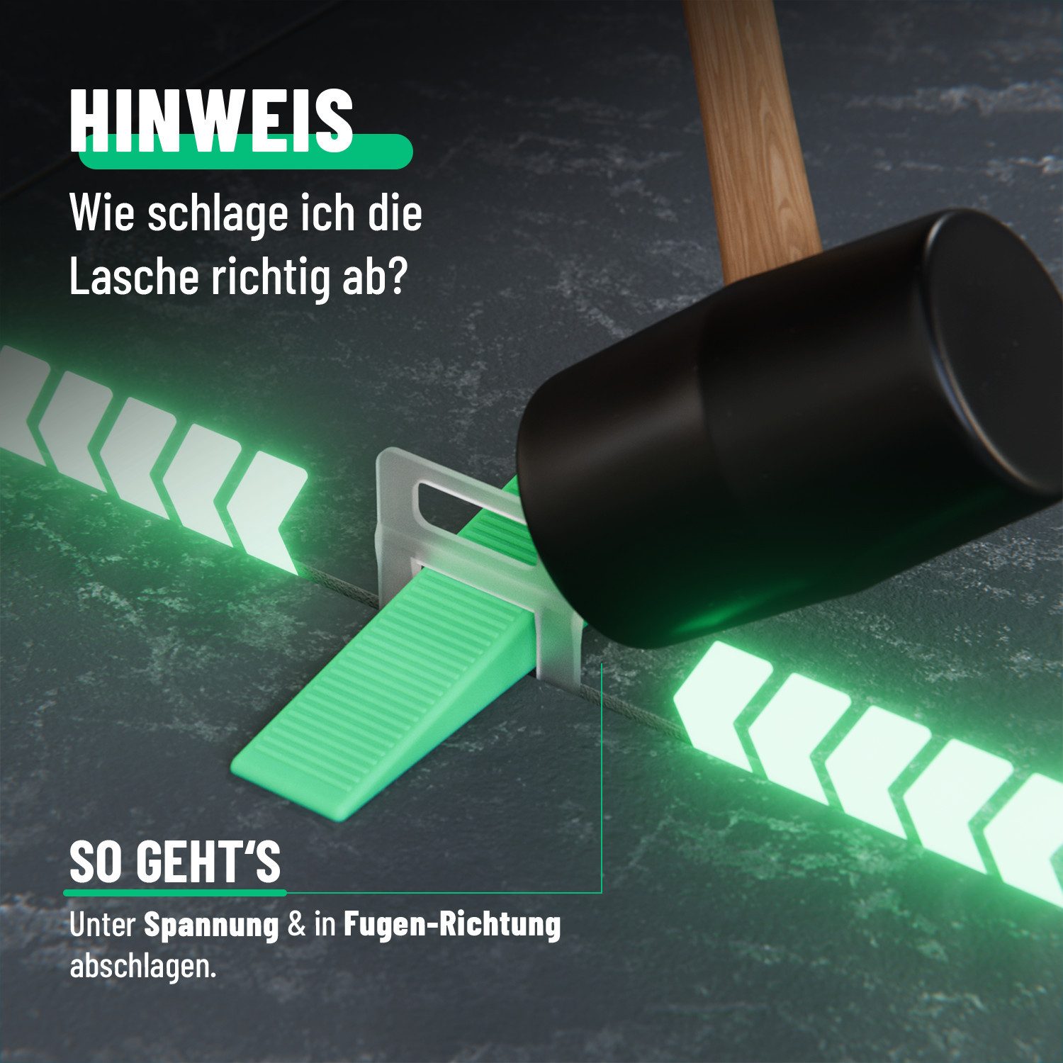 greate. Nivelliersystem 2100-teiliges Fliesen Nivelliersystem 2mm - Fliesenverlegehilfe Set (2100-St) – Bild 5 von 5