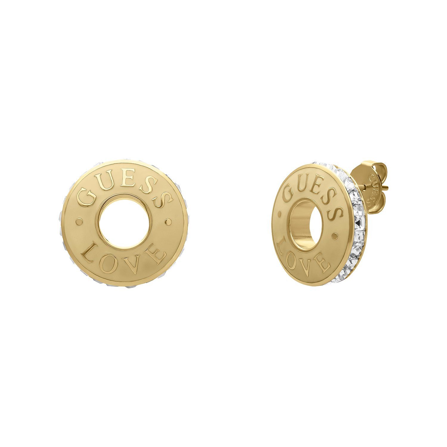 Guess Paar Ohrstecker Ohrring - Stahl - Gold - Damen