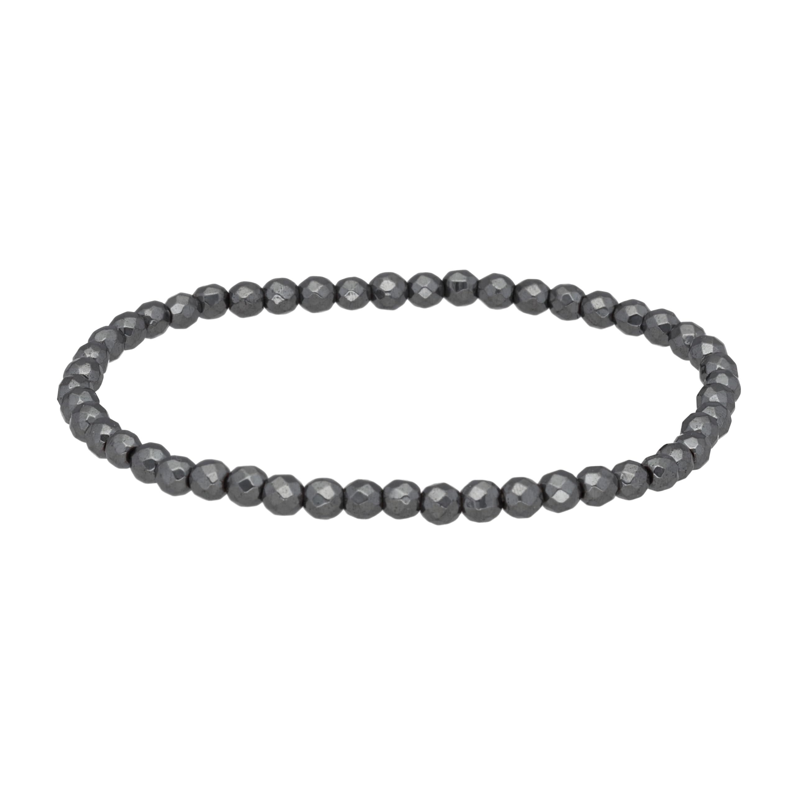 Lebensquelle Plus Armband Facettiert 4 mm, 19 cm Länge, Inklusive Edelsteinkarte