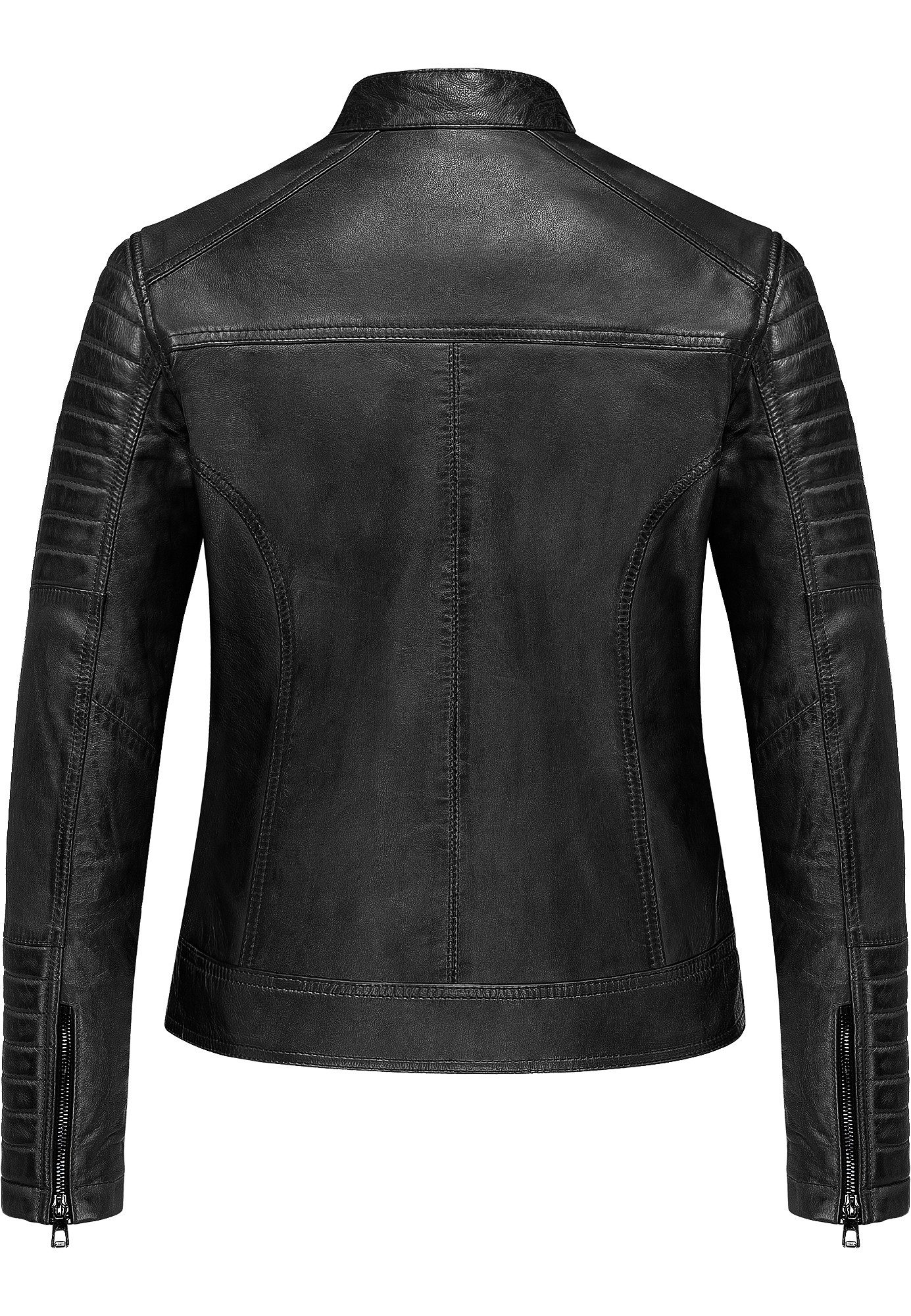 REPUBLIX Lederjacke MYRNA Echtleder Damen Biker Zipper Jacke günstig online kaufen