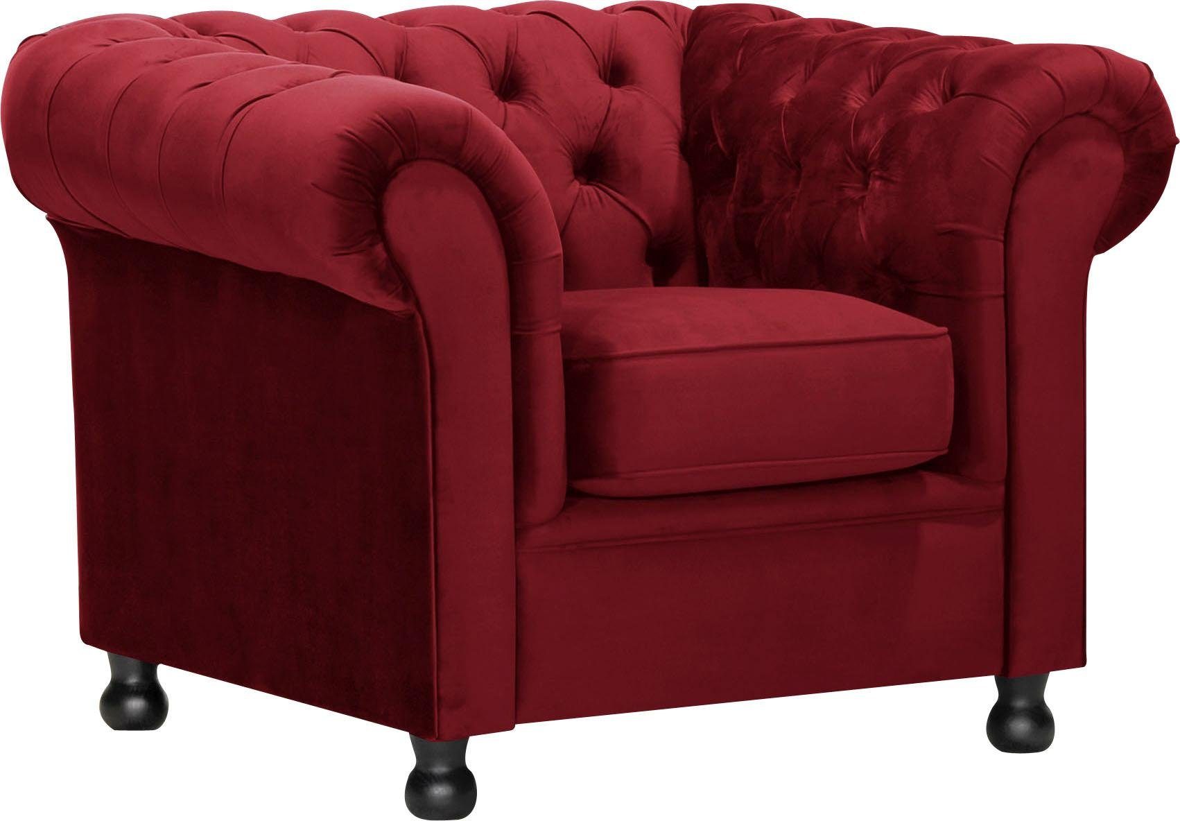 Home affaire Sessel Chesterfield Home, mit edler Knopfheftung und typischen Armlehnen