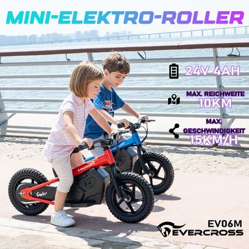 EVERCROSS TECH Miniscooter EV06M Mini-Elektroscooter für Kinder,12 Zoll Laufrad 100W, 15,00 km/h, Elektro-Laufräder 3-6 Jahre, Max Speed 15km/h, 24V 4AH AKKU