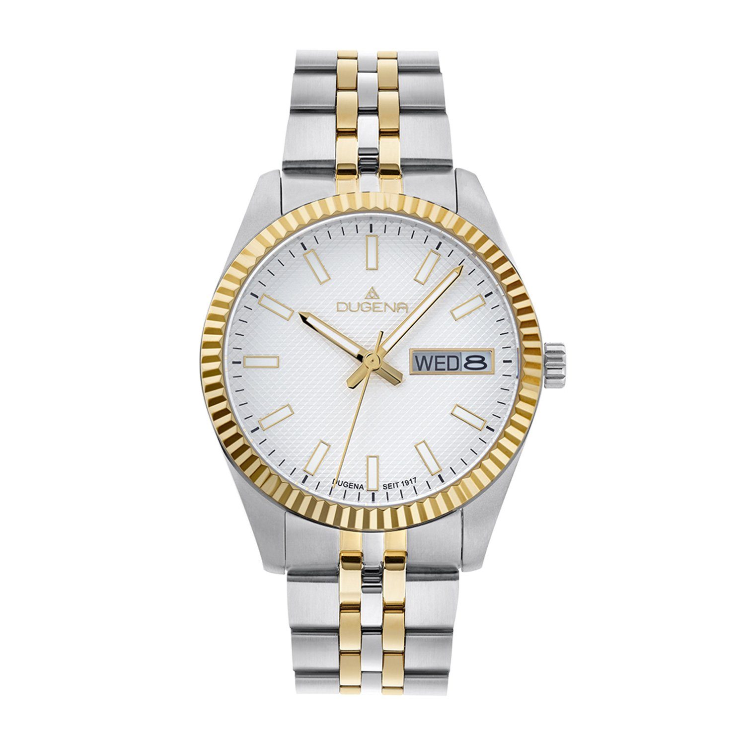 Quarzuhr Herrenuhr 4461070 Vento, Quarz, weißes Zifferblatt, Edelstahl, Saphirglas