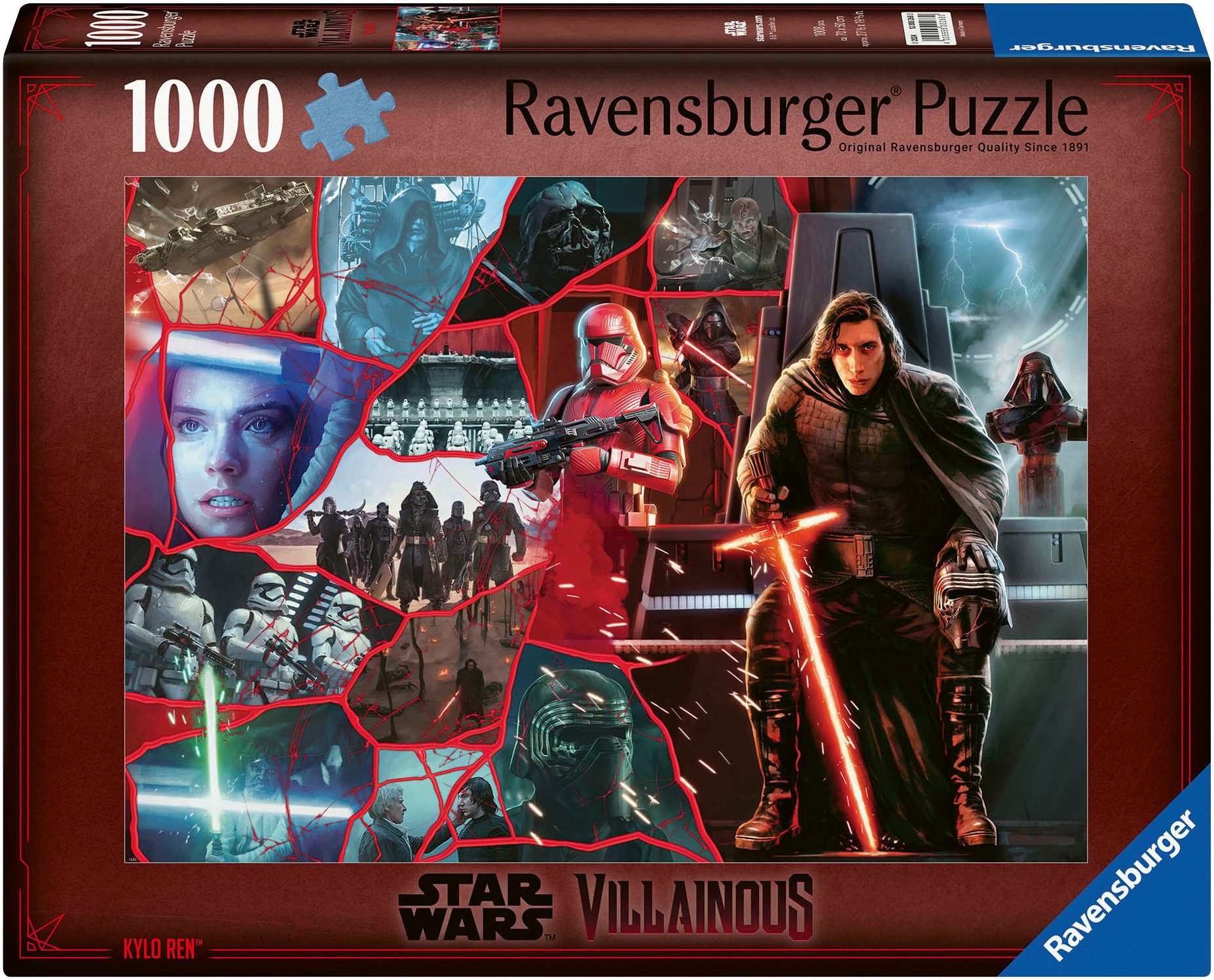 Ravensburger Puzzle Star Wars Villainous: Kylo Ren, 1000 Puzzleteile, Made günstig online kaufen